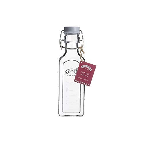 Kilner Premium 300ml Airtight Square Glass Oil Bottle with Clip Top Lid for Vinegar, Water, Dressings & Kitchen Pantry Use | Reusable Multipurpose Kitchen Storage Container - Image 2