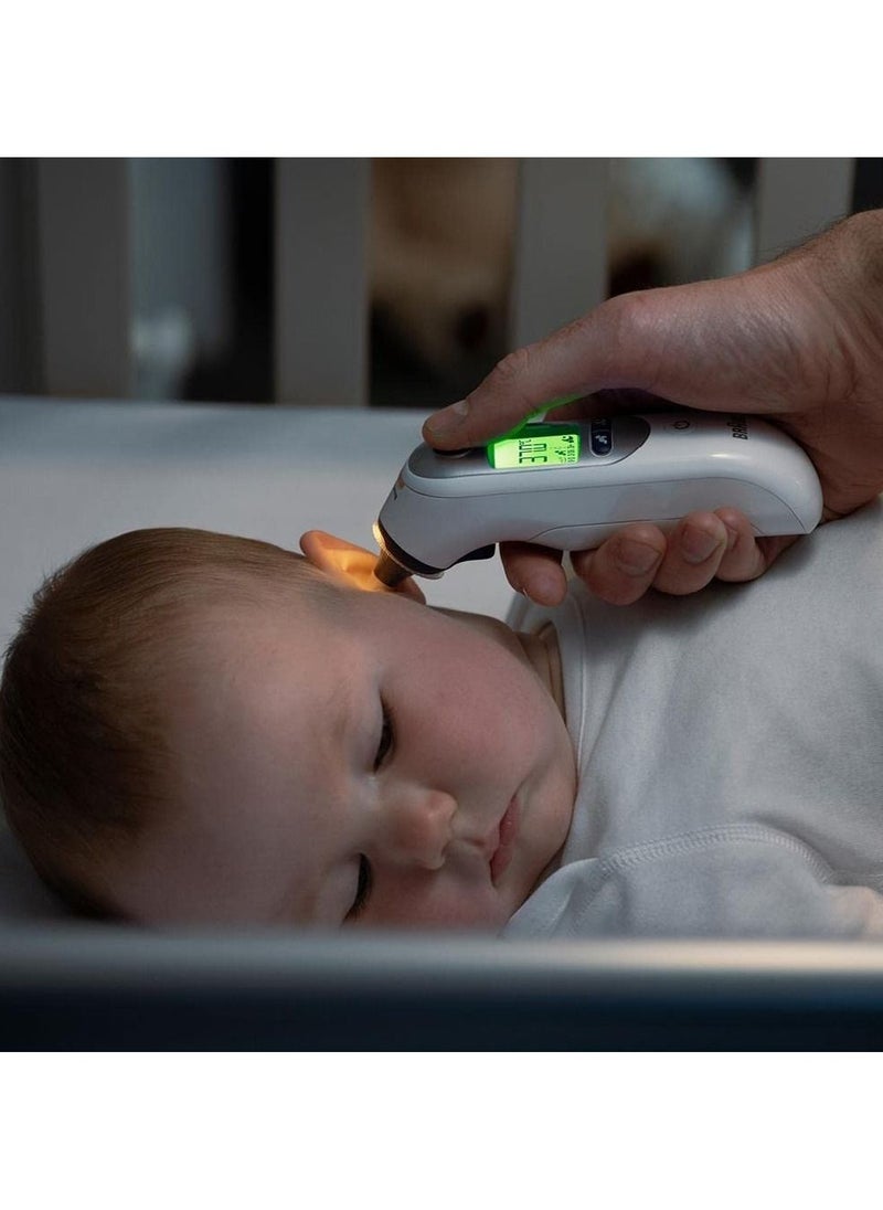 BRAUN ThermoScan 7+ Ear thermometer with Age Precision and Night Mode IRT 6525, White  - Image 2