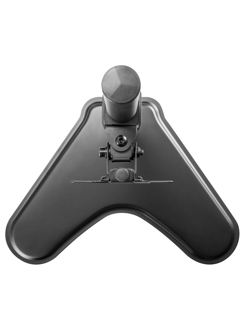 Skill Tech Skilltech SH T01 Single-Monitor Freestanding Articulating Mount | Steel Desk Monitor Stand for 13"–32" Screens | 8kg Capacity | 45° Tilt, 90° Swivel, 180° Rotation | VESA 75x75 & 100x100 | Matte Black | Cable Management - Image 4