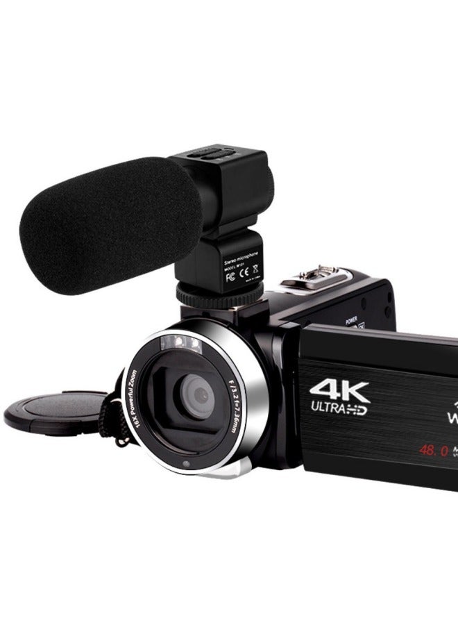 Generic Products 4K Camera Suitable For 48MP HD Digital Camera Video Recorder With Microphone Touch Screen-Body Color:64GBSD Card  - Image 4