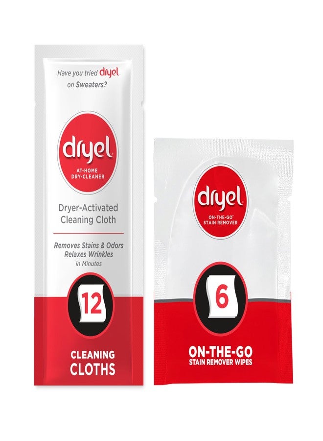 dryel At-Home Dry Cleaner Refill, New and Improved, Gentle Laundry Care for Special Fabrics and Dry-Clean-Only Clothes, 12 Loads with On-the-Go Stain Remover - Image 1