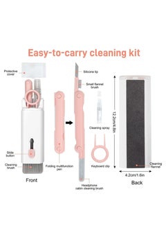 ELTRAZONE 7-in-1 Electronic Cleaner Kit - Portable Cleaning for Airpods Laptop, Keyboard, with Cleaning Pen Brush Spray for Phone iPad Computer Screen/Keyboard/Headphones/Bluetooth Earphones  - Image 2
