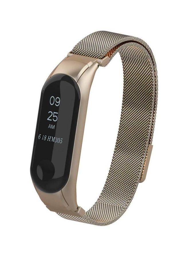 VINSOC Replacement Strap For Xiaomi Mi Band 4 Gold - Image 2