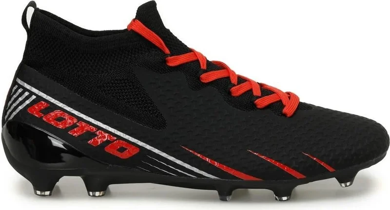 LOTTO Veloce Fg 4Fx Men's Football Boots - Black-Red