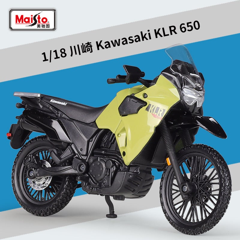 مايستو 1:18 كاواساكي كLR650 نموذج دراجة نارية محاكاة من سبائك الألمنيوم مع قاعدة - Image 2
