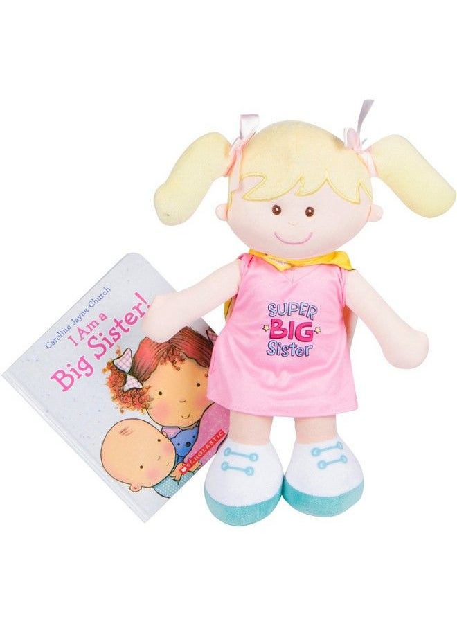 MartLoop - Super Big Sister Doll With Cape And I Am A Big Sister Book By Carolyn Jayne Church Gift Set Bundle - Image 1