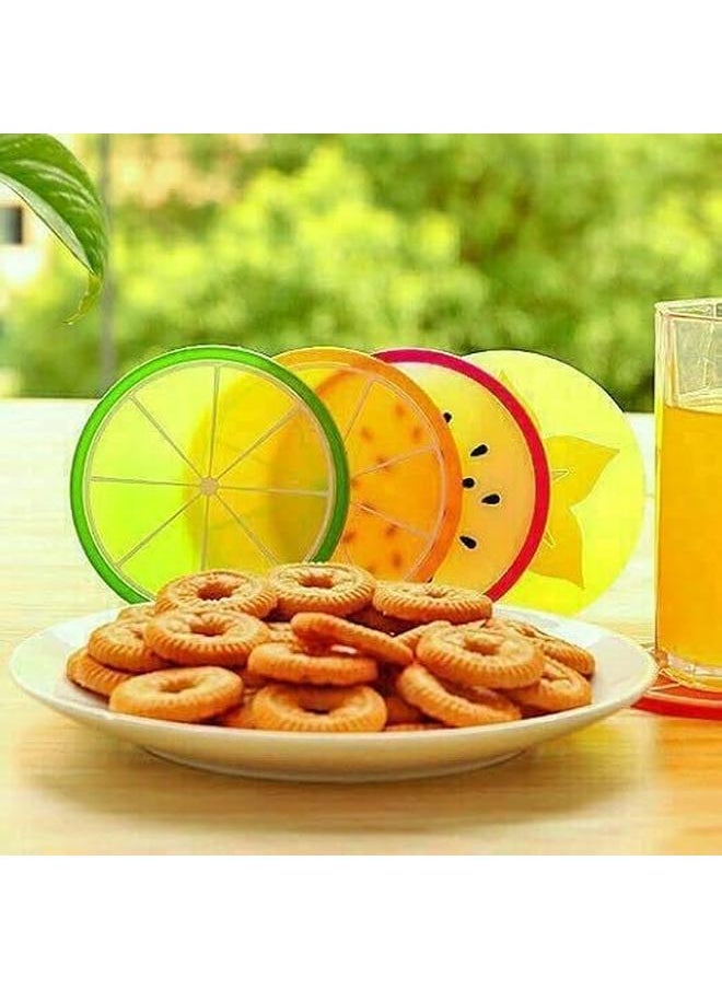 Generic - Silicone Fruit Shaped Coasters 9 CM - 5 Pieces Random Shapes - Image 1