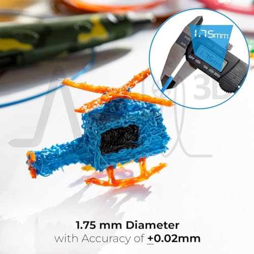 NFIL3D 41pcs Multicolor Filament of 3D Pen 5Meter Each | 3D Pen Filament | 3D Pen Refill | 3D Pen for Kids | Compatible with All 3D Pens | 1.75mm | (Set of 40Pcs) + 1Free (Pack of 41) - Image 5