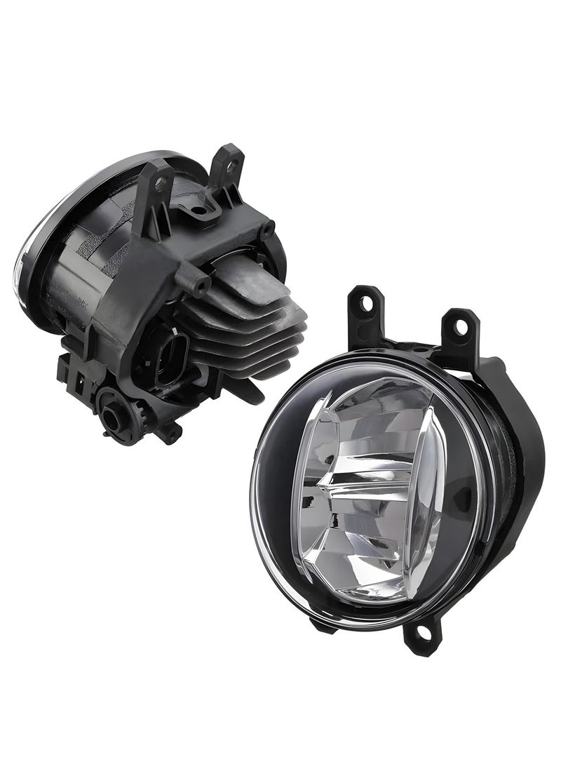 Generic - LED Fog Light Kit with Shutter Style Covers and Wiring Harness - Weatherproof and Impact Resistant - Image 1