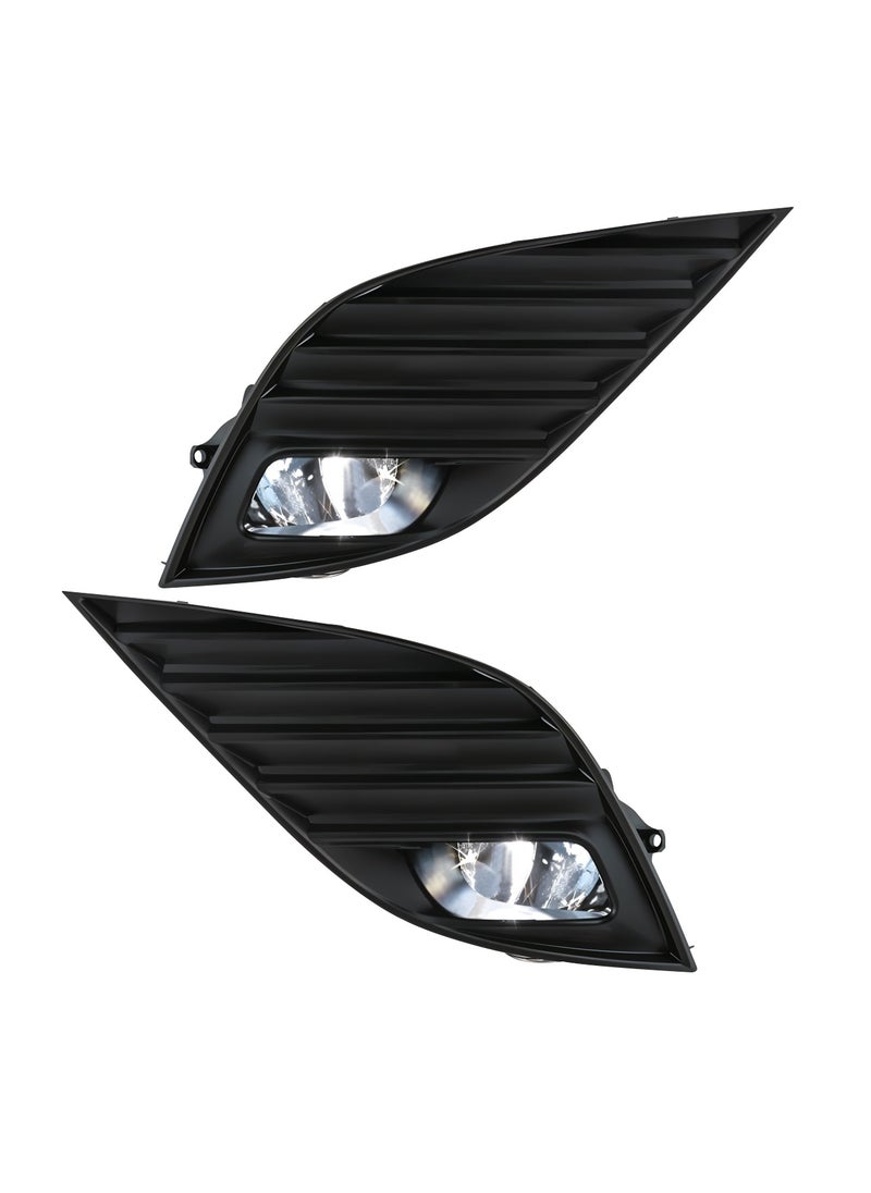Generic - LED Fog Light Kit with Shutter Style Covers and Wiring Harness - Weatherproof and Impact Resistant - Image 1
