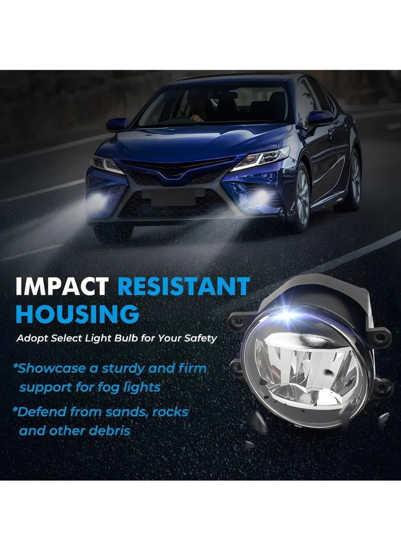 Generic - LED Fog Light Kit with Shutter Style Covers and Wiring Harness - Weatherproof and Impact Resistant - Image 1