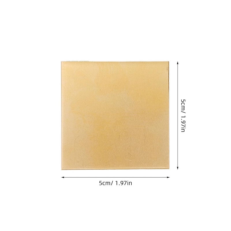 4 قطع من الألواح النحاسية بسماكة 0.5 مم، صفائح متعددة الاستخدامات للحرف اليدوية DIY والأعمال الكهربائية - Image 3