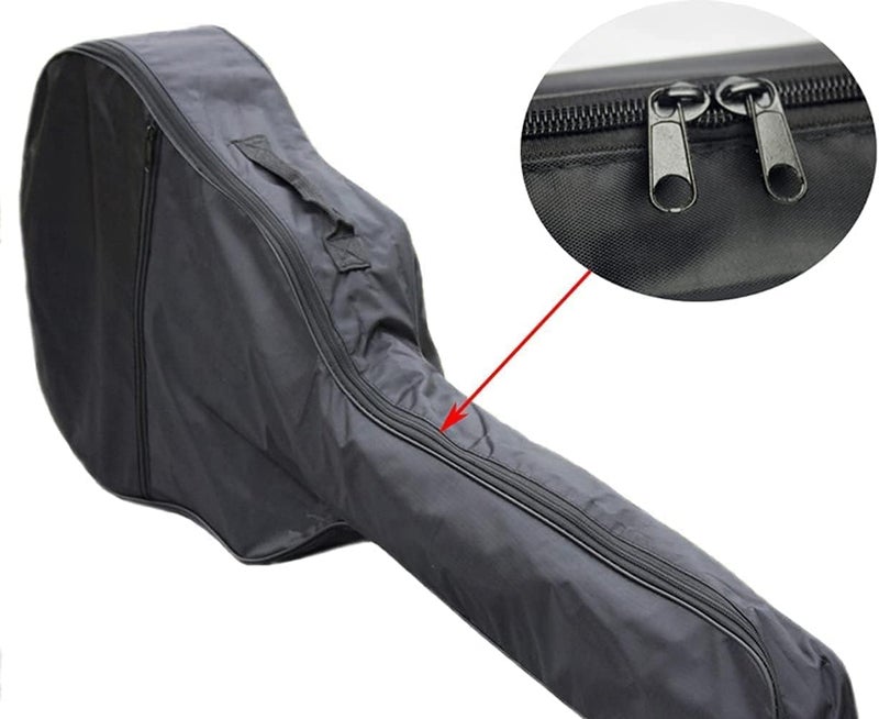 IMAGINEA 41 Acoustic Guitar Bag with 5 Plectrum Waterproof Guitar Cover Bag Suitable for Bass, Electric & Acoustic Guitars Padded Guitar Bag (Black) - Image 4