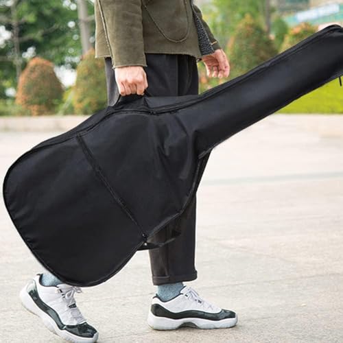 IMAGINEA 41 Acoustic Guitar Bag with 5 Plectrum Waterproof Guitar Cover Bag Suitable for Bass, Electric & Acoustic Guitars Padded Guitar Bag (Black) - Image 5