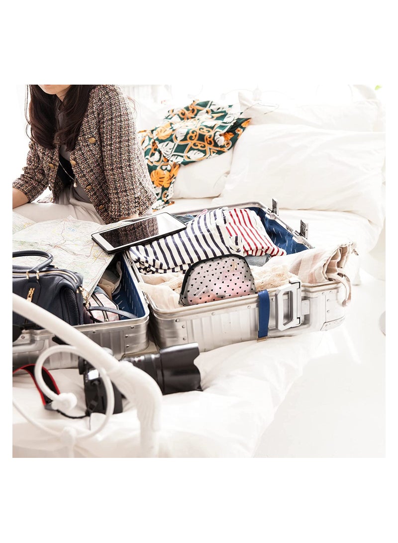 5 Pieces Heart Mesh Makeup Bags Set Portable Travel Toiletry Travel Makeup Organizer Cosmetic Bags for Women Girls Small Items Storage Organizer for Home Office Travel - Image 3