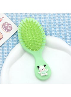 Cartoon Mini Air Cushion Comb for Kids Handheld-green little milk dog