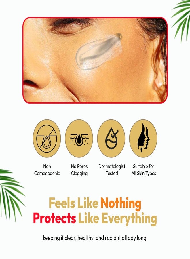 IPCA ACNE-UV GOLD Sunscreen SPF 100+ PA++++ | 30g Oil Free, Non Comedogenic Silicone Gel Sunscreen | UVA/UVB Protection | Water Resistant | No White Cast | Suitable for All Skin Types - Image 4