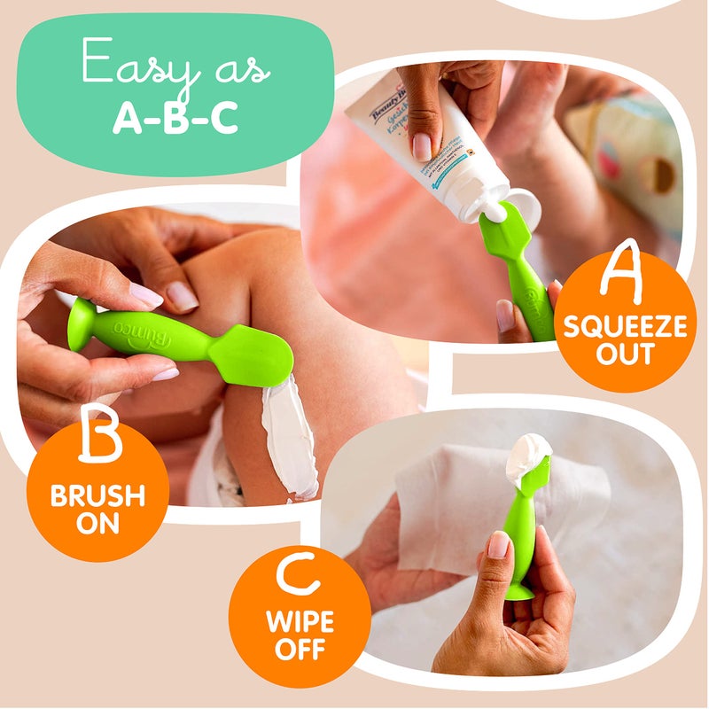 Baby Bum Brush Bumco Mini Diaper Cream Spatula with Case - BPA-Free Butt Spatula Baby, Soft & Flexible Diaper Spatula, Diaper Cream Applicator, Mom-Invented Baby Must Haves, Diaper Bag Essentials, Butt Paste Spatula - Image 5