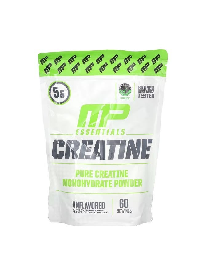 MusclePharm Essentials Creatine Unflavored 0.66 lbs 300 g - Image 1