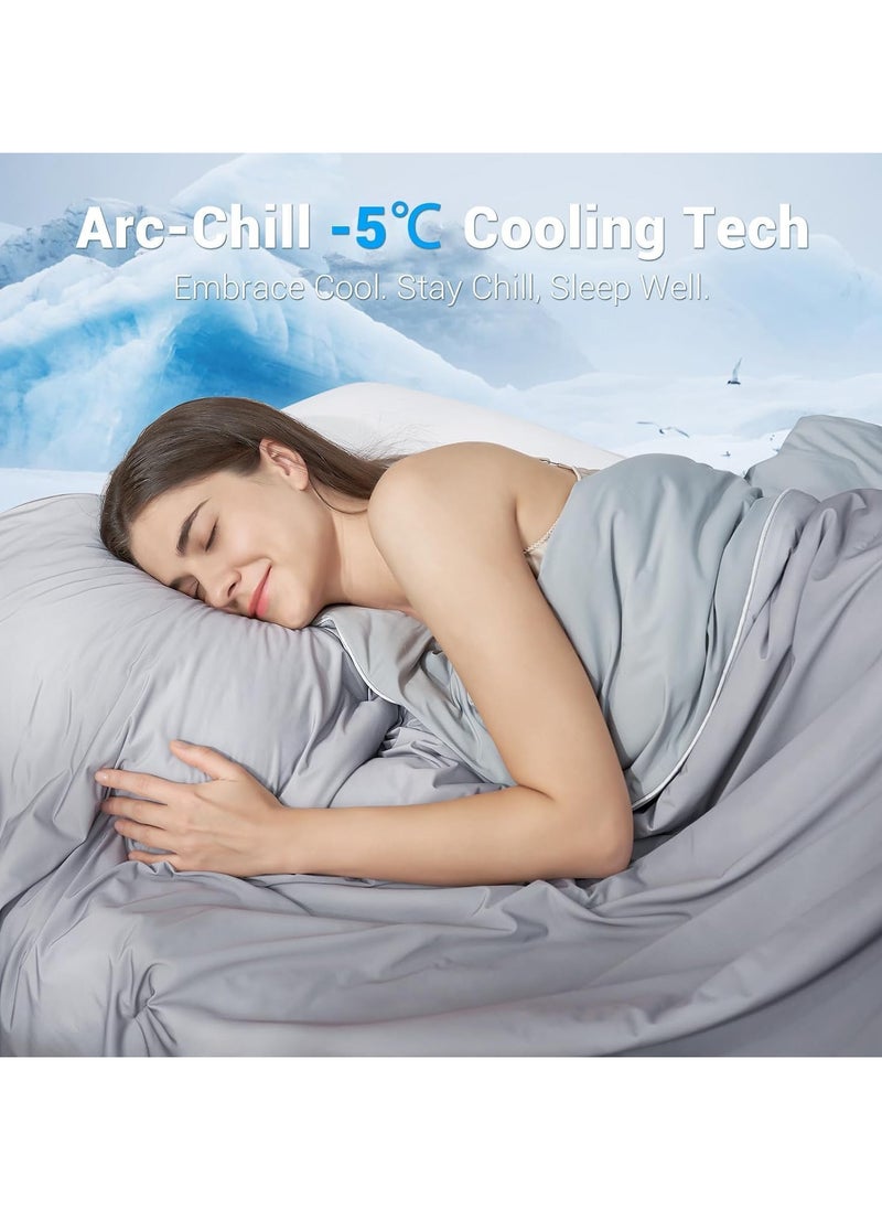 AUTOYSUR - Cooling Blanket, Summer Quilt Ice Blanket,Blanket king size,Comfort Soft Nap Blanket Fabric Breathable,Washable Not Easily Faded Lightweight Ice Blanket for Home Bedroom (grey) - Image 1