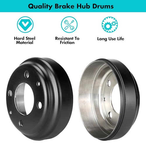 10L0L Golf Cart Brake Drums for Yamaha G1 G2 G8 G9 G11 G14 G16 G19 G22 & G29 1978-Up, Brake Hubs for Club Car DS 1981-1994, Club Car Tempo 2018-Up,OEM# JU0-G6521-00-00,J55-G6521-00, 1011137 (2 Packs) - Image 4