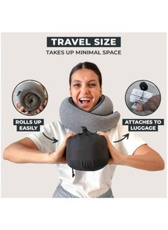Generic Neck Travel Pillow | Memory Foam Neck Pillow for Comfort on Airplane | Compact and Ergonomic Design for Travel, Car Rides, and Home Use | Ideal for Adults and Kids  - Image 4