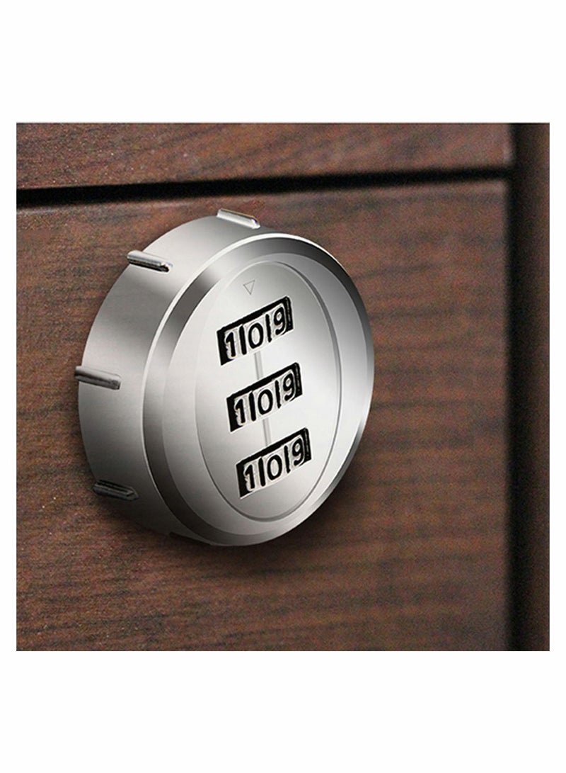 Combination Cam Lock 20mm Cylinder Length 3 Digit Code Security Locks for 12 to 16mm Wooden Wardrobe Arcade Cupboard Drawer Mailbox Silver - Image 5