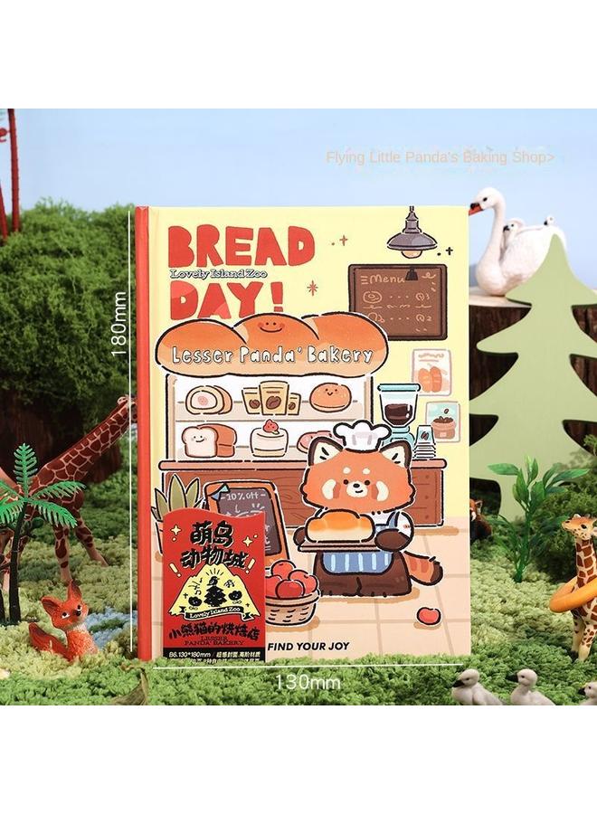 Bluejw Cartoon B6 Hand Account Hardcover Student Notes Notepad Suit High Color Value Color Page Diary Cute Hand Account - Image 1