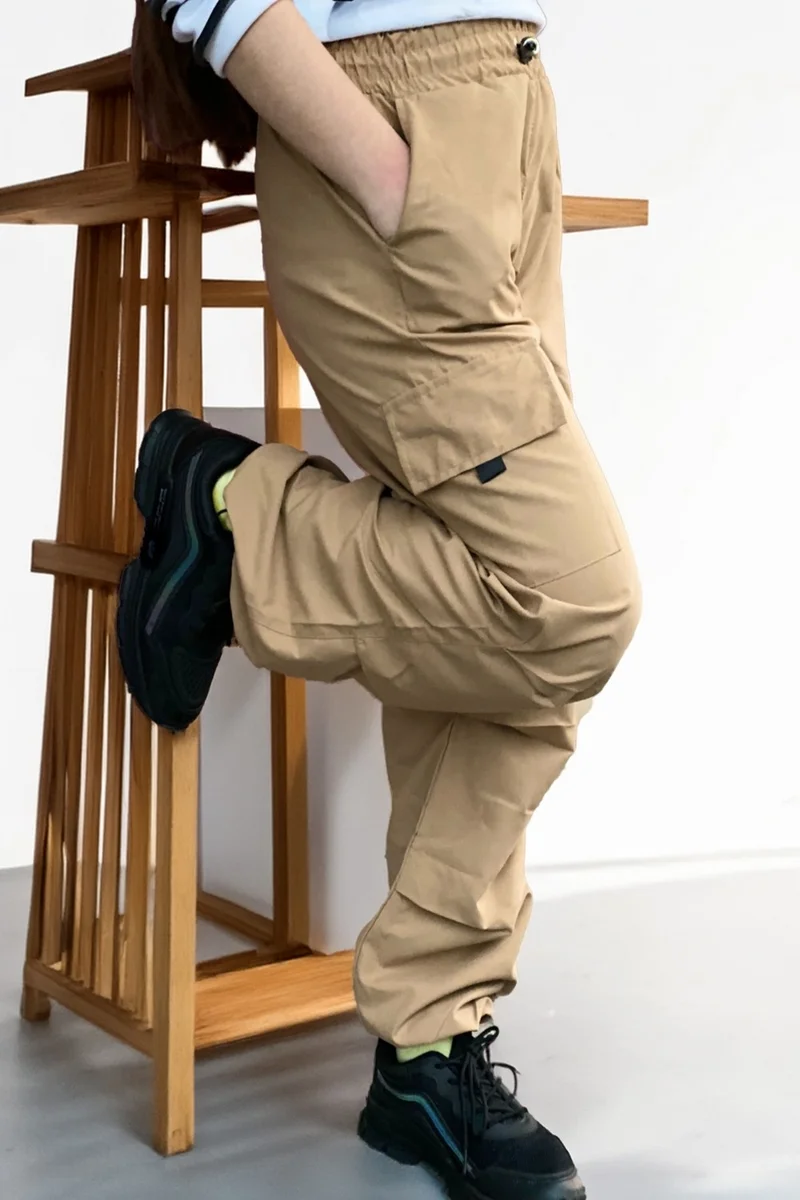 انجلوس جيرلز Girls Cargo Pocket Parachute Pants 12158