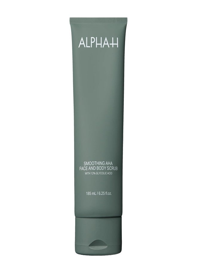 Alpha-H Smoothing AHA Face and Body Scrub 185ml - Dual Exfoliation for Brighter Skin - Smooths Texture and Preps for Skincare - Image 1
