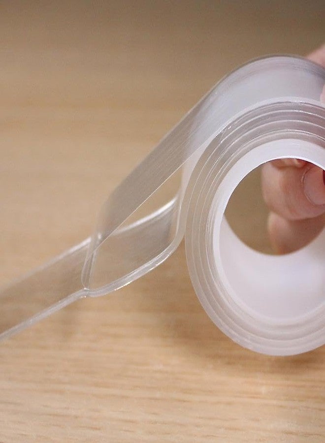 i-stix آي-ستيكس | شريط لاصق بتقنية النانو مزدوج الجوانب | 24 مم × 10 ياردات | شريط شفاف متعدد الاستخدامات قابل للغسل وإعادة الاستخدام | أشرطة لاصقة سحرية للتثبيت بدون بقايا - Image 5