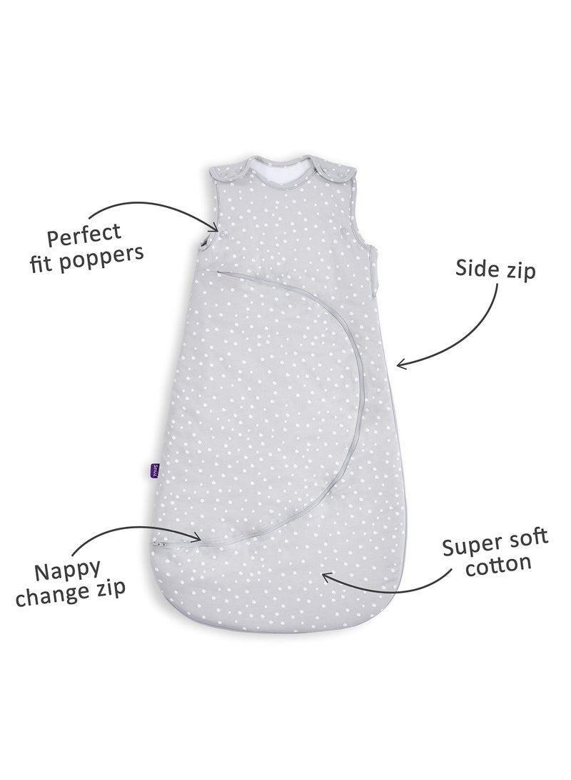 Snuz Baby Sleeping Bag Monospot Design Soft 100% Cotton With Zip for Easy Nappy Changing 0 to 6 Months - Image 3
