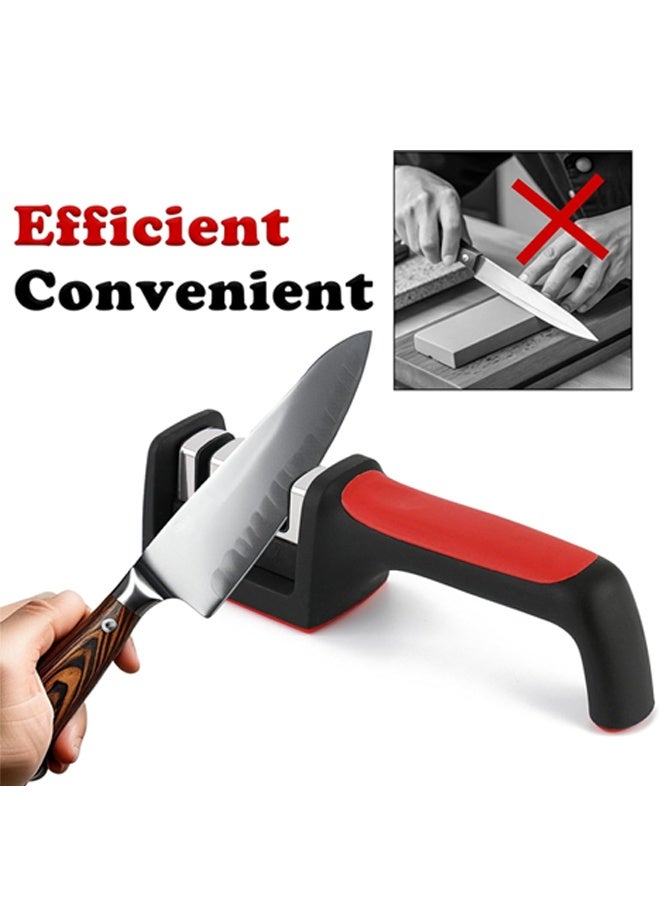 مبراة سكاكين يدوية – نظام شحذ متكامل للسكاكين والمقصات مع دليل توجيه - Image 4