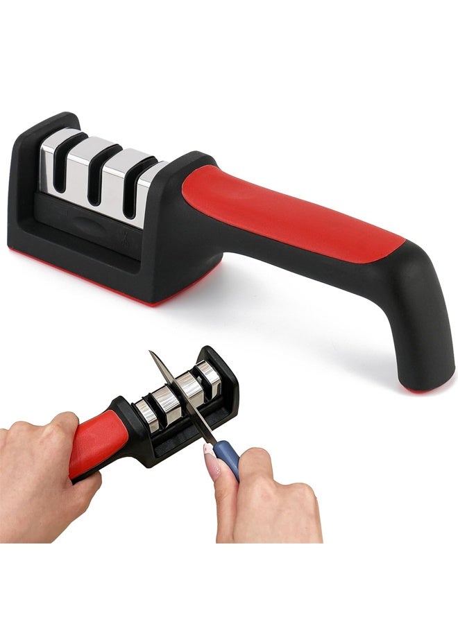 مبراة سكاكين يدوية – نظام شحذ متكامل للسكاكين والمقصات مع دليل توجيه - Image 1