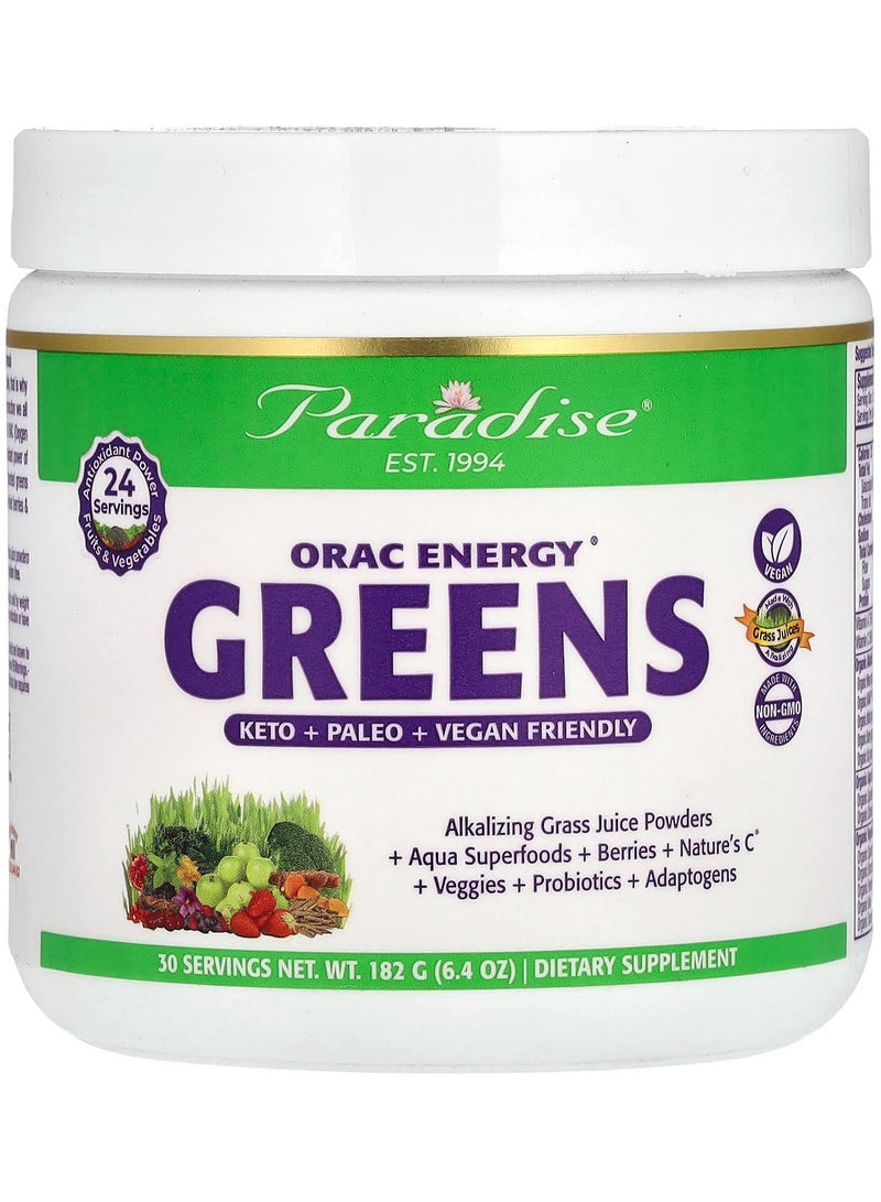 Paradise Herbs ORAC Energy Greens, 6.4 oz (182 g)