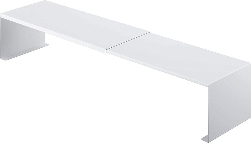INDIAN DECOR INDIAN DECOR 38525 New Expandable Kitchen Counter Top and Cabinet Organizer Layered Shelf Storage Rack for Kitchen Cabinet Bathroom 1 Pack White  - Image 1