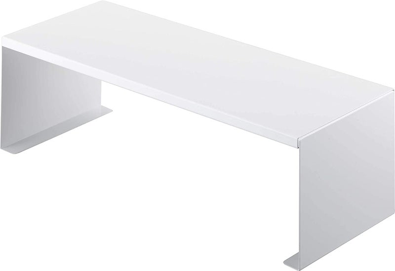 INDIAN DECOR INDIAN DECOR 38525 New Expandable Kitchen Counter Top and Cabinet Organizer Layered Shelf Storage Rack for Kitchen Cabinet Bathroom 1 Pack White  - Image 4