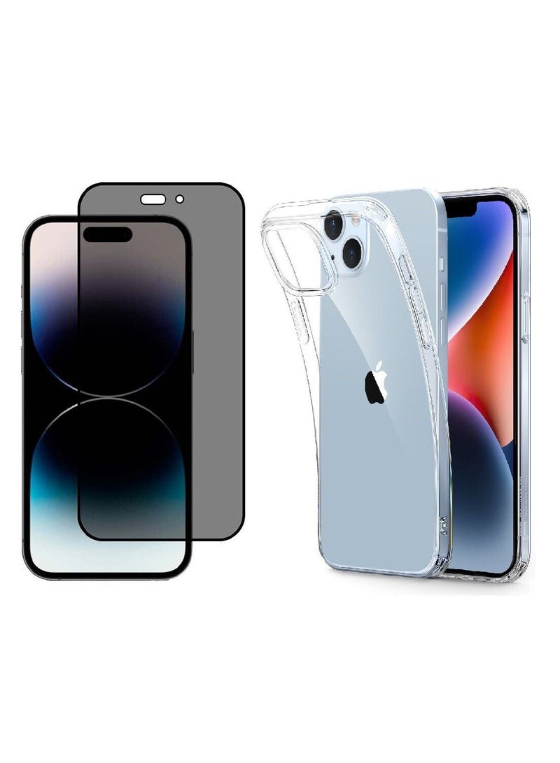 ELTRAZONE Case Cover TPU+Tempered Glass anti Spy for IPHONE 15 14 13 Pro Plus Pro Max - Image 5