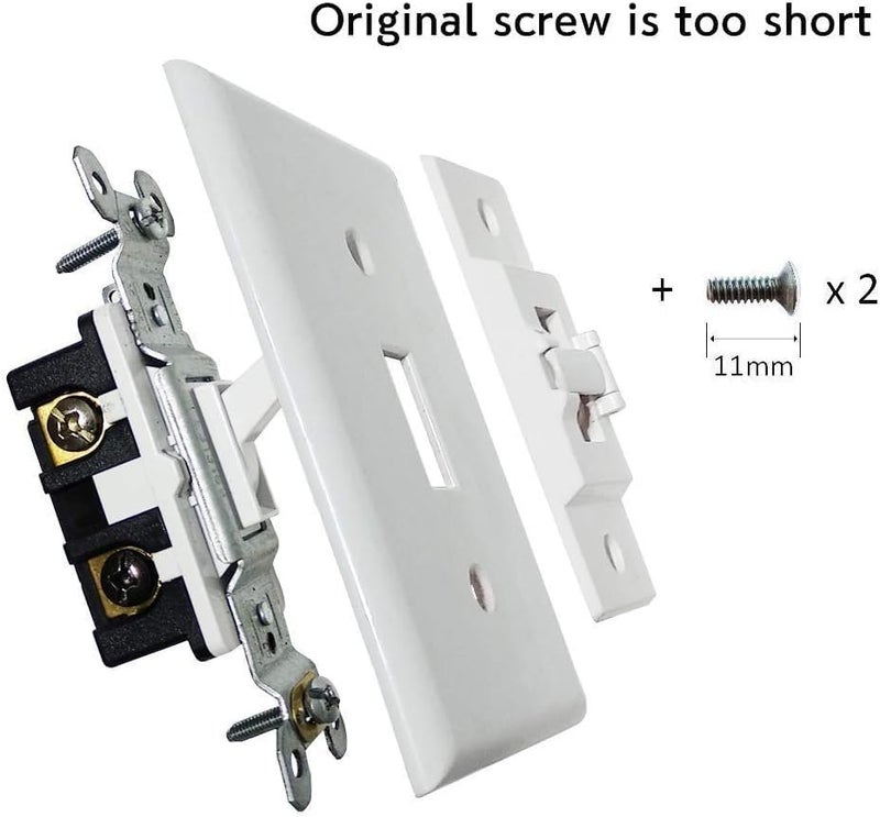 2FY2SW Light Switch Guard Optional Wall Plate Cover Switch ON or Off Protects Your Lights or Circuits from being Accidentally Turned On or Off by Children and Adults (2 Pack) - Image 2