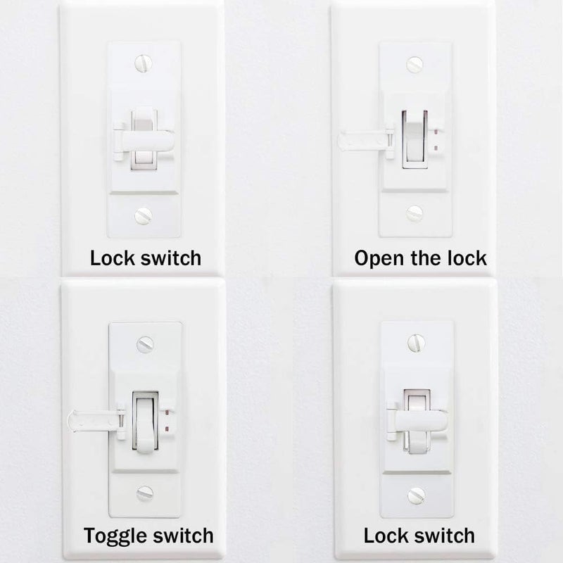 2FY2SW Light Switch Guard Optional Wall Plate Cover Switch ON or Off Protects Your Lights or Circuits from being Accidentally Turned On or Off by Children and Adults (2 Pack) - Image 4