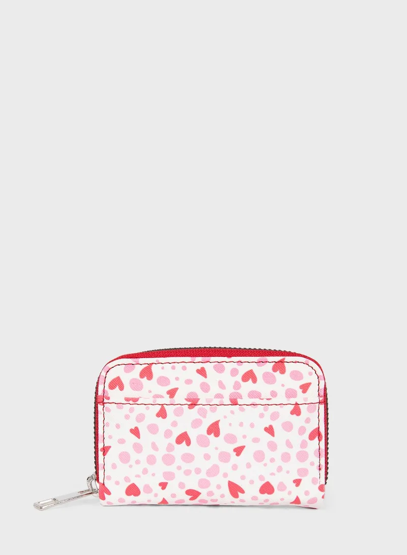 DeFacto Zip Around Printed Wallet