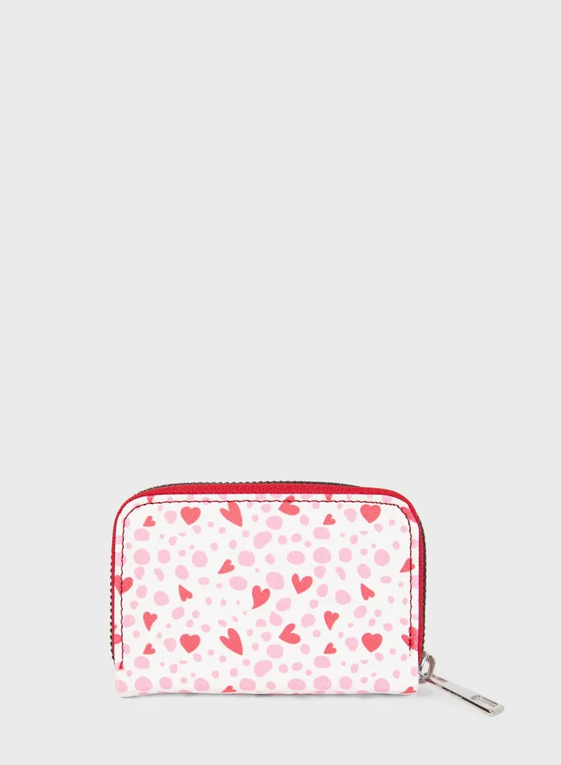 DeFacto Zip Around Printed Wallet