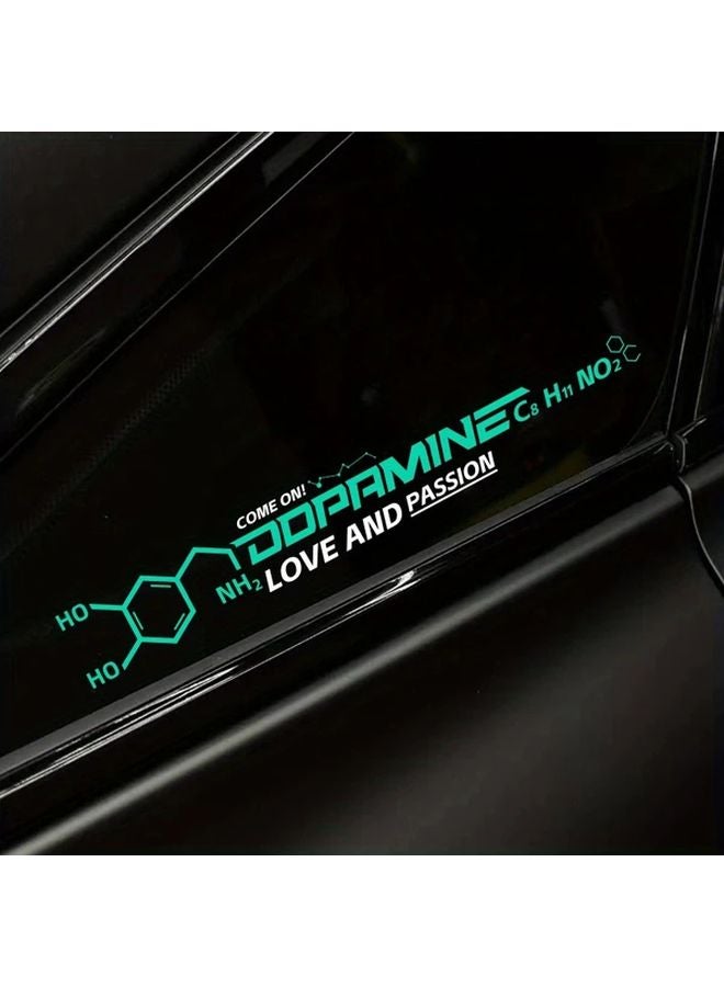 Dopamine Molecule Car Decal 35x4 5cm Waterproof Sunscreen Resistant Sticker - Image 1