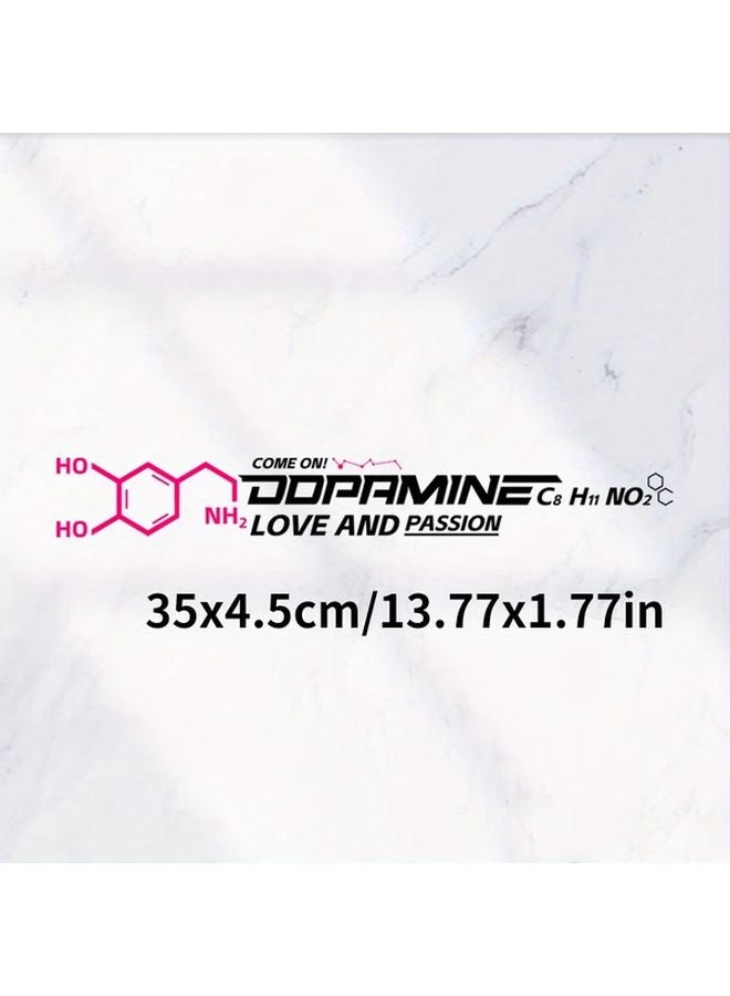 Dopamine Molecule Car Decal 35x4 5cm Waterproof Sunscreen Resistant Sticker - Image 2
