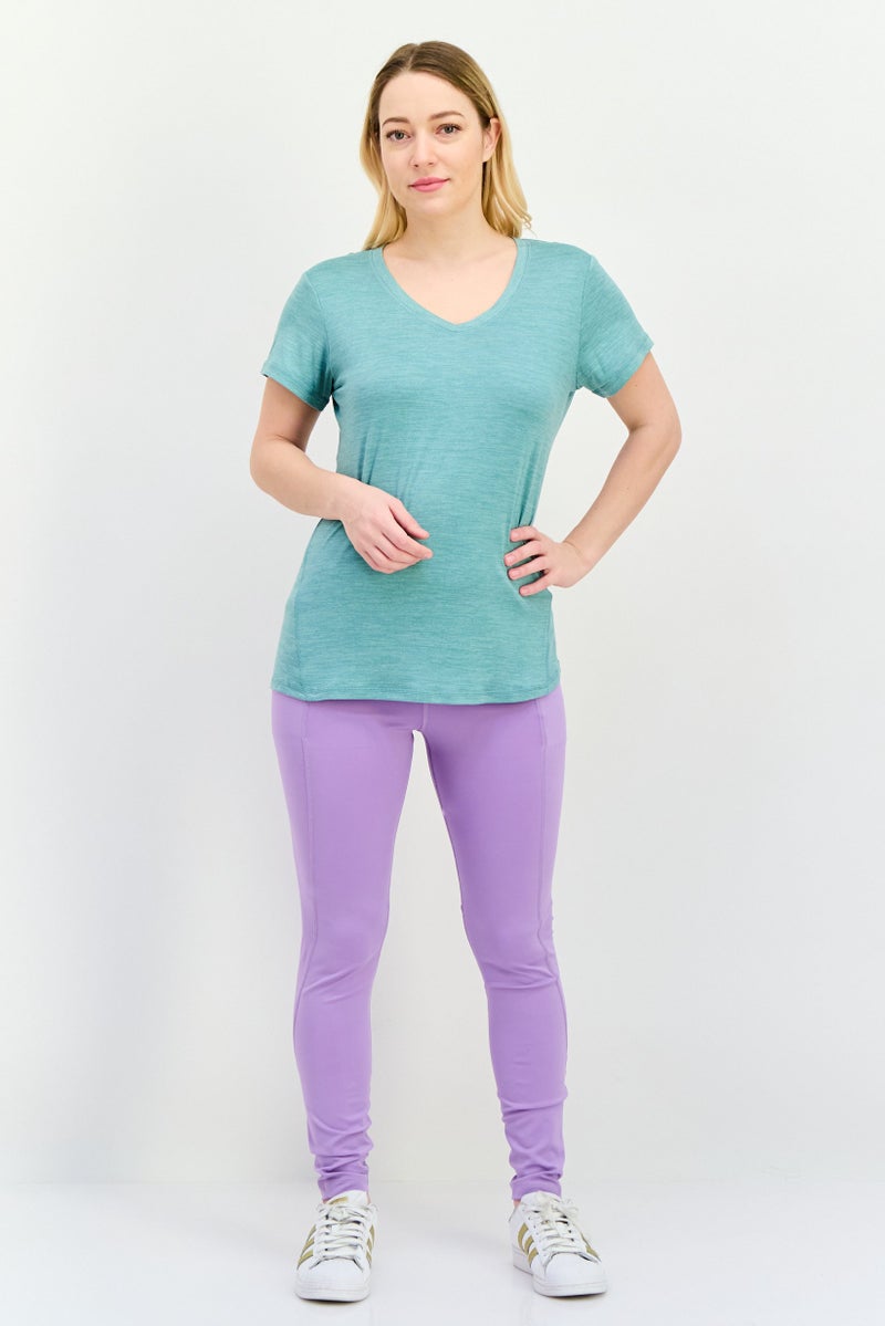 HEAD Women Sportswear Fit Short Sleeve Outdoor T Shirt, Dark Sage - Image 2