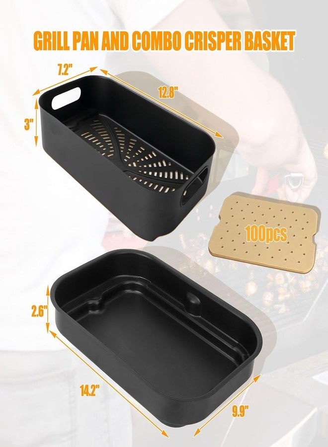 BBQ-PLUS Cooking Pot for Ninja Foodi FG551/DG551/DG651 Smart XL Indoor Grill Accessories (Cooking pot & grill basket set) - Image 2