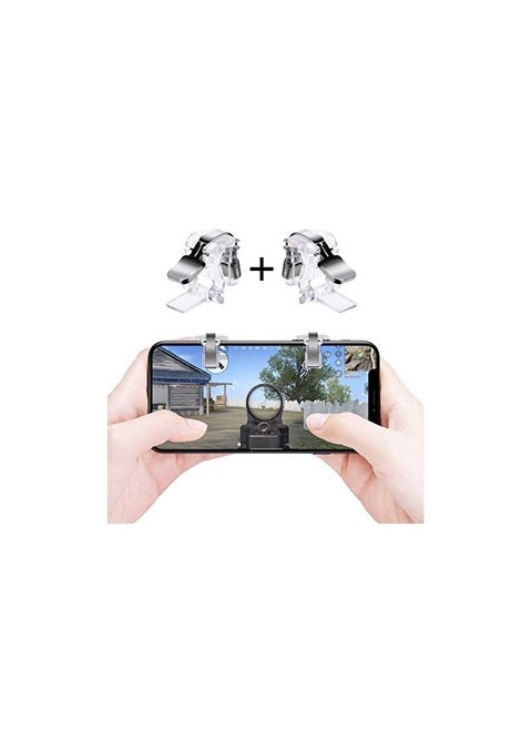زناد ألعاب الهواتف الذكية للعبة PUBG زر إطلاق النار مفتاح التصويب L1 R1 - قطعتان (تريجر بابجي)