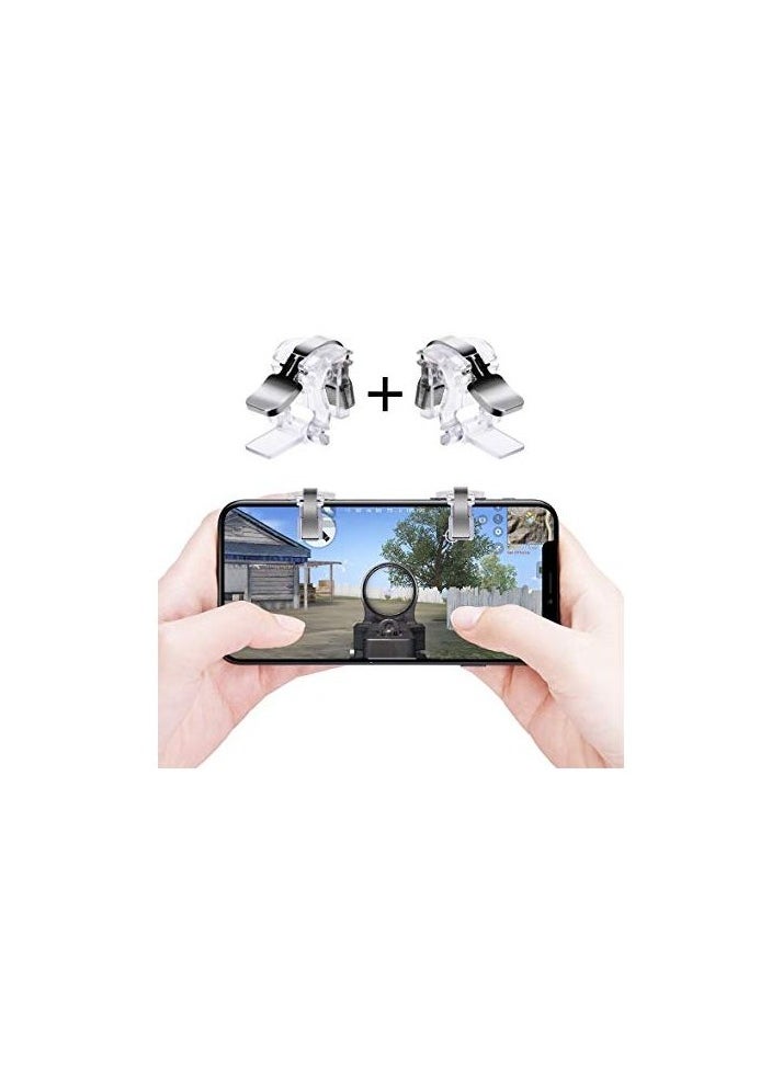ماركة غير محددة - زناد ألعاب الهواتف الذكية للعبة PUBG زر إطلاق النار مفتاح التصويب L1 R1 - قطعتان (تريجر بابجي) - Image 1