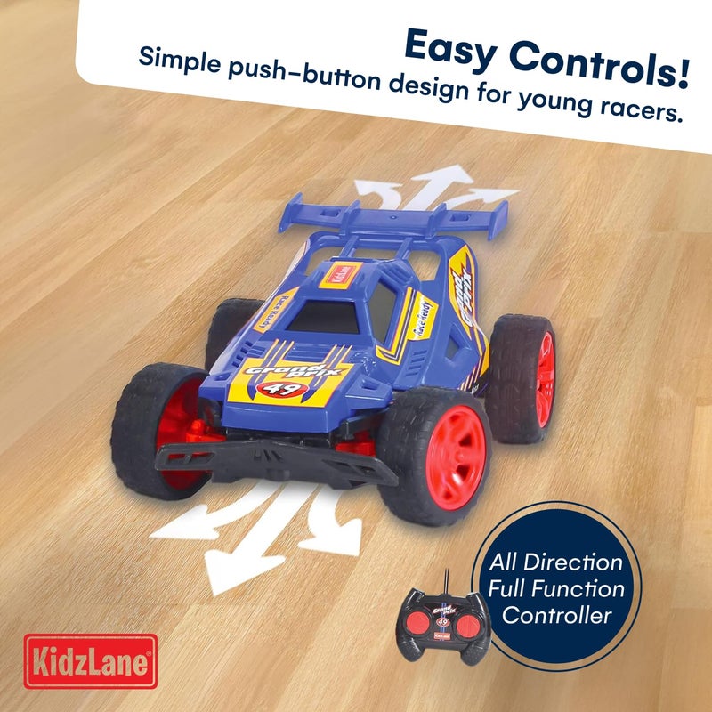 Kidzlane Kids Remote Control Cars - 2 Race Cars Racing Together with All-Direction Drive, 35 ft Range - 2 Pack Remote Control Car Set for Kids - Remote Control car for Boys 4-7 & 8-12 - Image 2