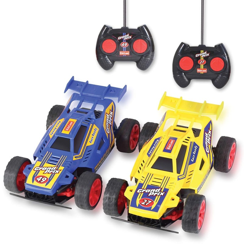 Kidzlane Kids Remote Control Cars - 2 Race Cars Racing Together with All-Direction Drive, 35 ft Range - 2 Pack Remote Control Car Set for Kids - Remote Control car for Boys 4-7 & 8-12 - Image 1